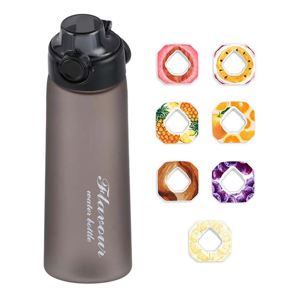 Water Bottle With 7 Pods, 900ML Fruit Water Bottle, 0% Sugar Water Cup, Sports Water Cup