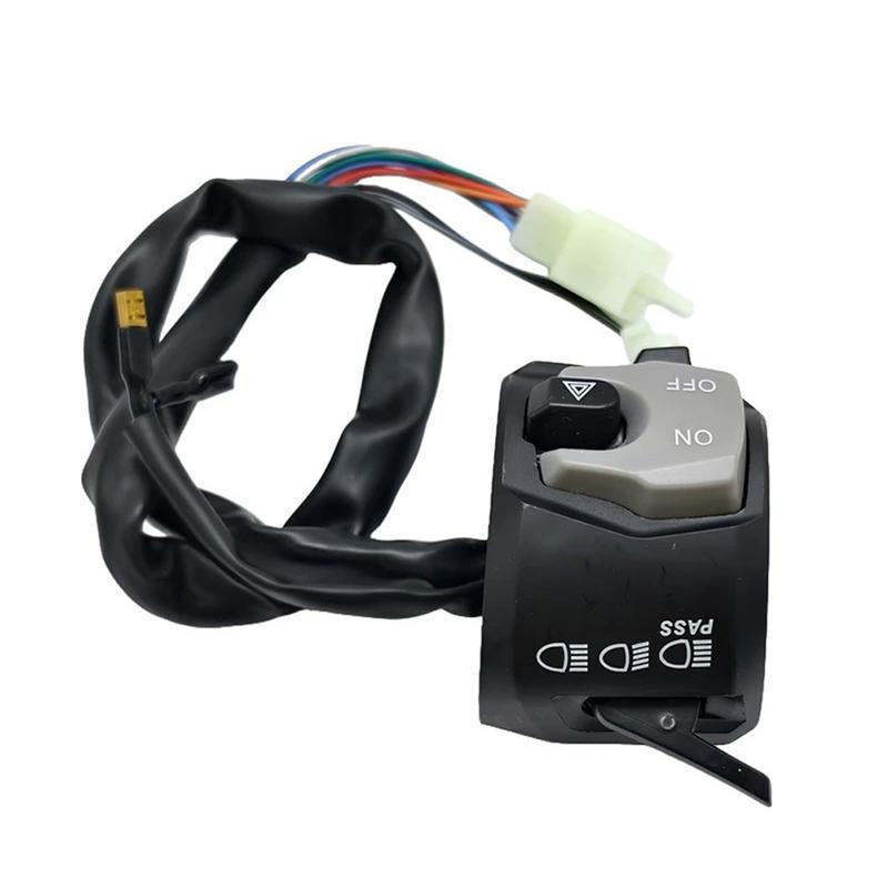 Universal Multi-Function Motorcycle Handlebar Switch Assembly for GSX Horn Headlight Electric Start Control Switch Replacement