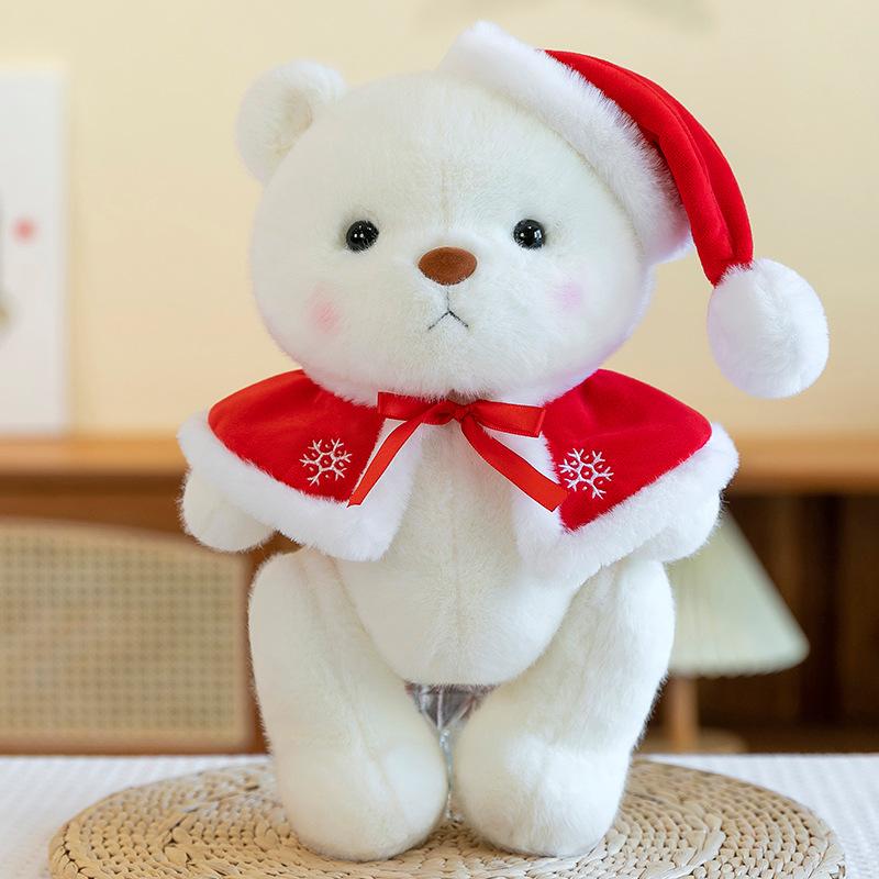 New Christmas gift bear doll cute teddy bear plush toy grab machine rag doll decorative gift