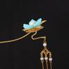 Antique Accessory Copper Snake Shaped Flowing Cloud Hairpin For DIY Jewelry Making Craft