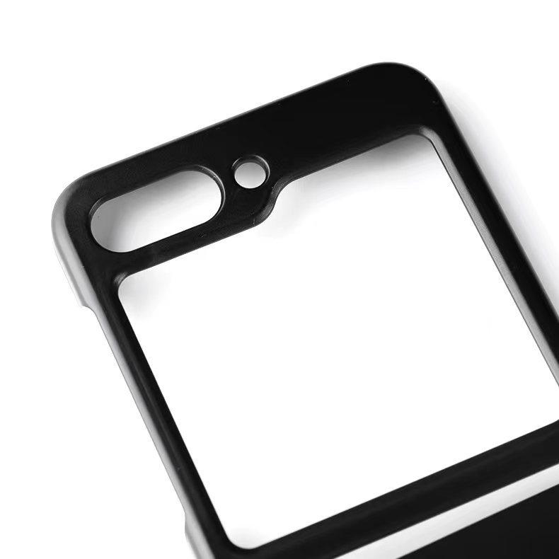 The new model is suitable for GalaxyZ Flip5 folding mobile phone case PC single bottom matte Samsung Flip4 protective case third generation