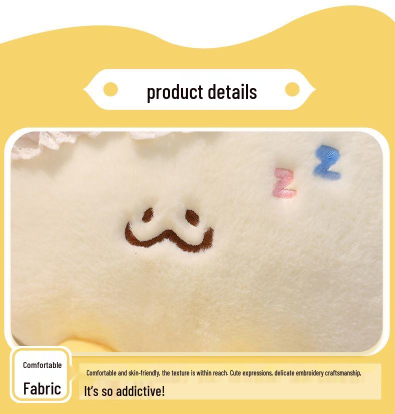 Cartoon Dumpling Pluche Kussen - Schattige, Grappige Voedsel Simulatie Pop voor Slapen en Comfort