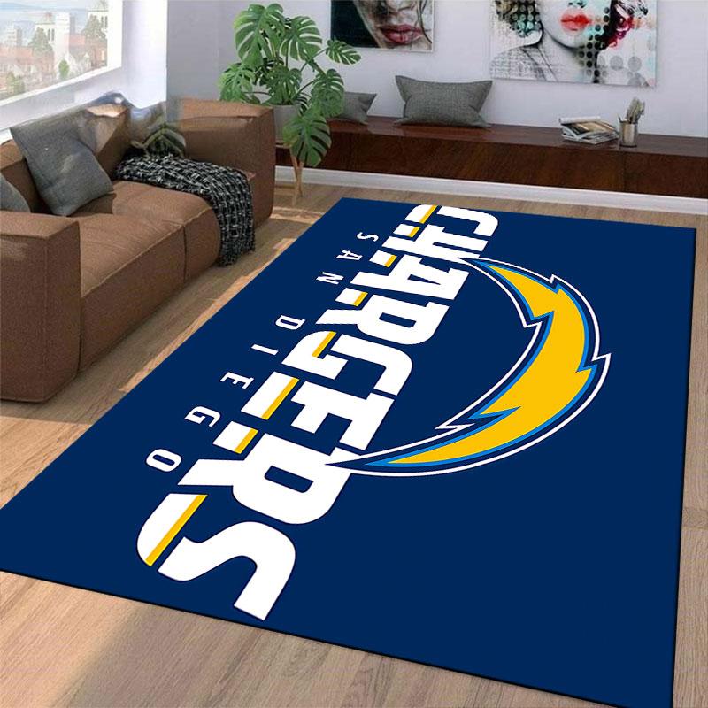 San Diego Chargers Logo Rug Suitable As a Non-slip Mat for the Living Room or Bedroom Sofa