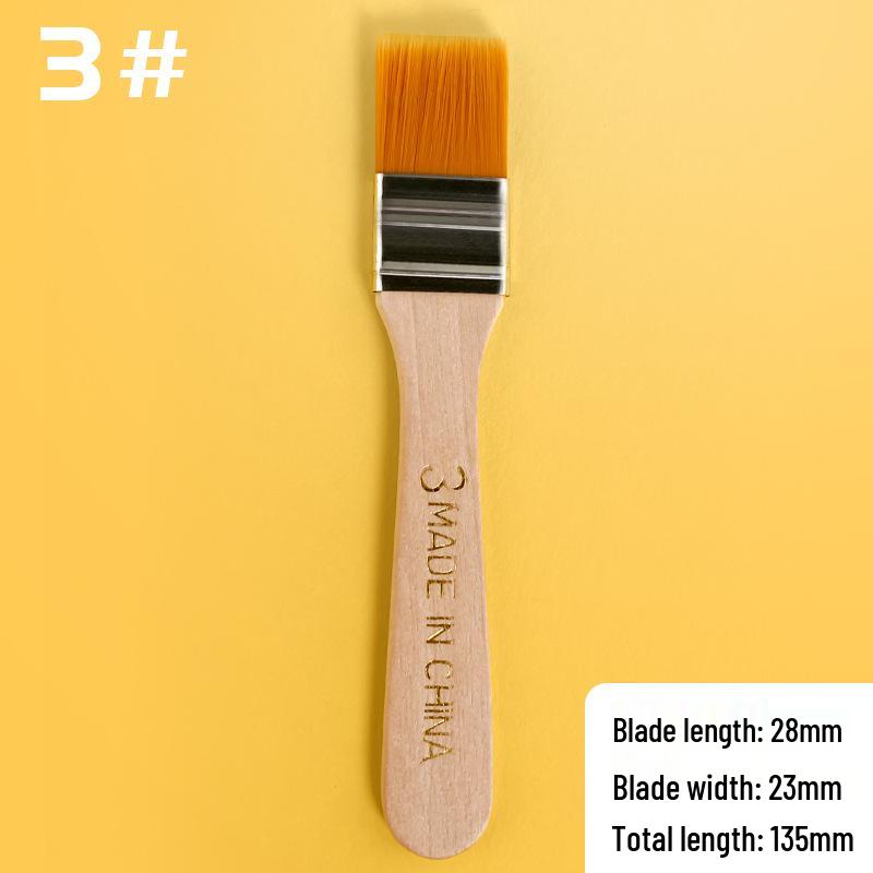 Nylon Paint Brush for Watercolor, Acrylic & Oil - Single Piece