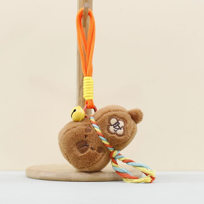 

Toys Plush Capibala Dolls Childrens Gourds Hanging Decorations Ropes Blessing Brown Blessing Gourd