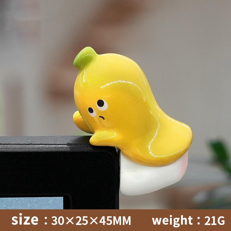 Adorable Mini Yellow Chick Figurines Cartoon Kawaii Decor Ornament for Office Desk Teen Bedroom Birthday Gift