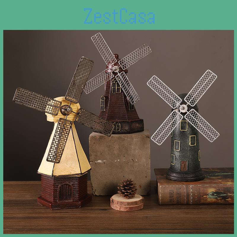 Windmill Dutch Modern Resin Decor For Office Desk Bookshelf Home Display Gift