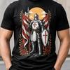 Tempelritter Hemd, Kreuzritter Ritter T-Shirt, Mittelalterlicher Krieger T-Shirt