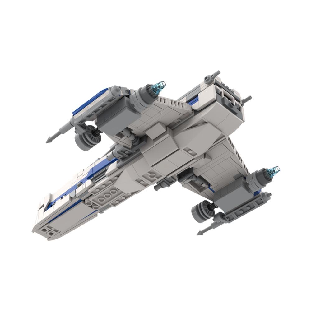 MOC Space War Wings Fighter Building Blocks Model Science Fiction Movies Wings Fighter Bricks Assembly Toys Kids Birthday Gifts