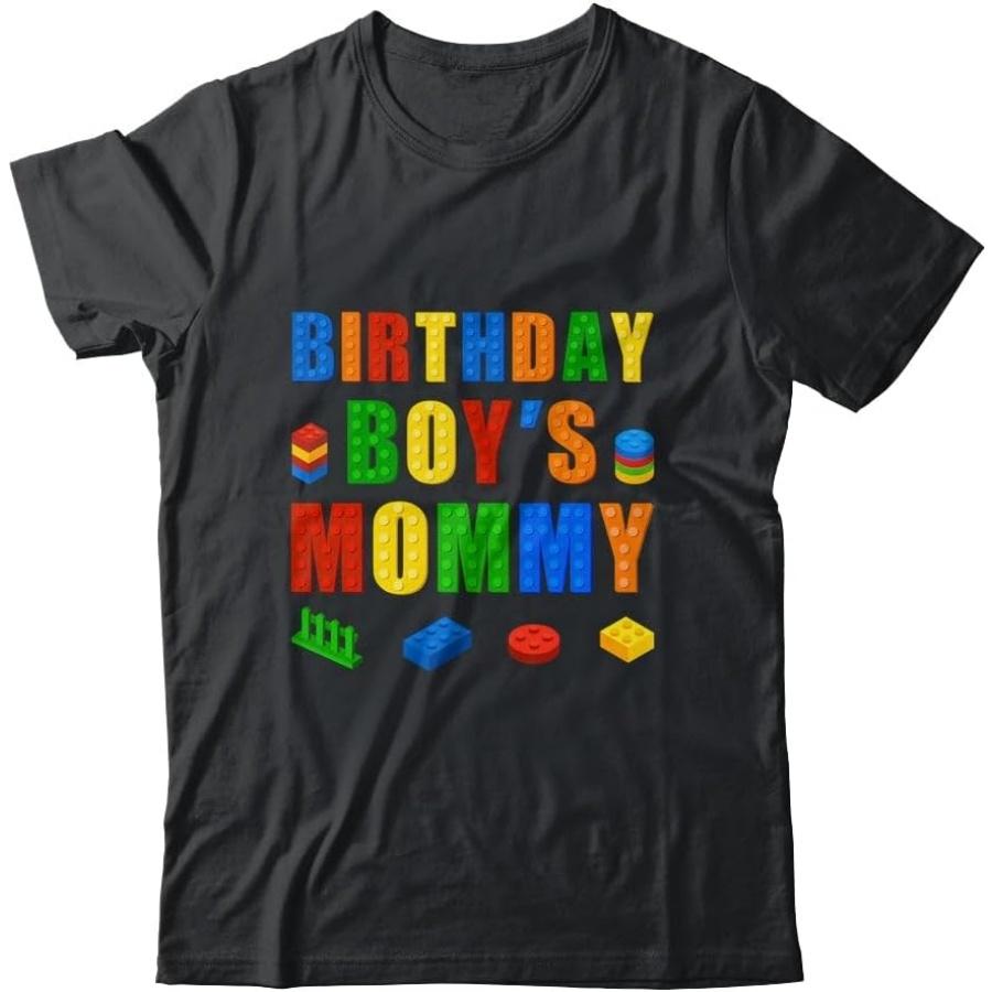 TeesPure Master Builder Mommy Birthday Boy Building Bricks Blocks Shirt Short Sleeve Tee XXXXXL разноцветный