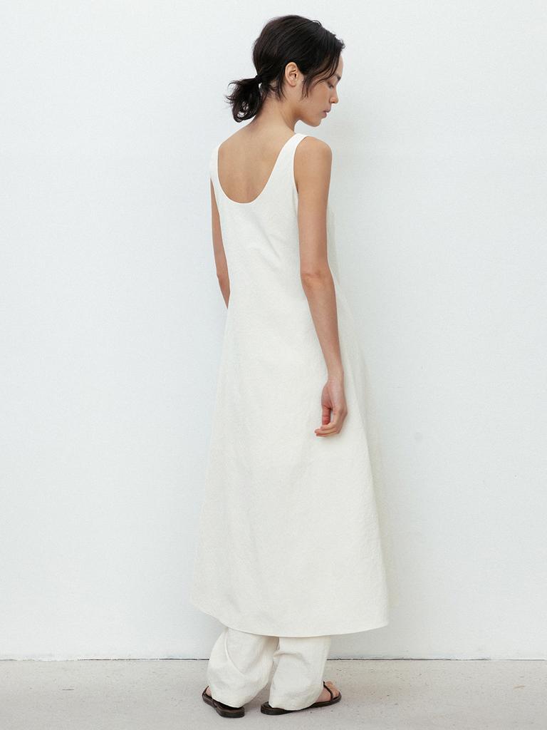 RRACE Crispy Sleeveless Dress_Cream