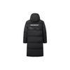 Li Ning CF Adventure Series Solid Color Long Hooded Down Jacket Men Outerwear Black AYMT395-1
