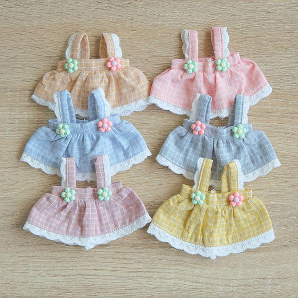 Fashion Cotton Doll Clothes Cute Doll Skirt Clothes 10cm Cotton Dolls/1/12 BJD Dolls