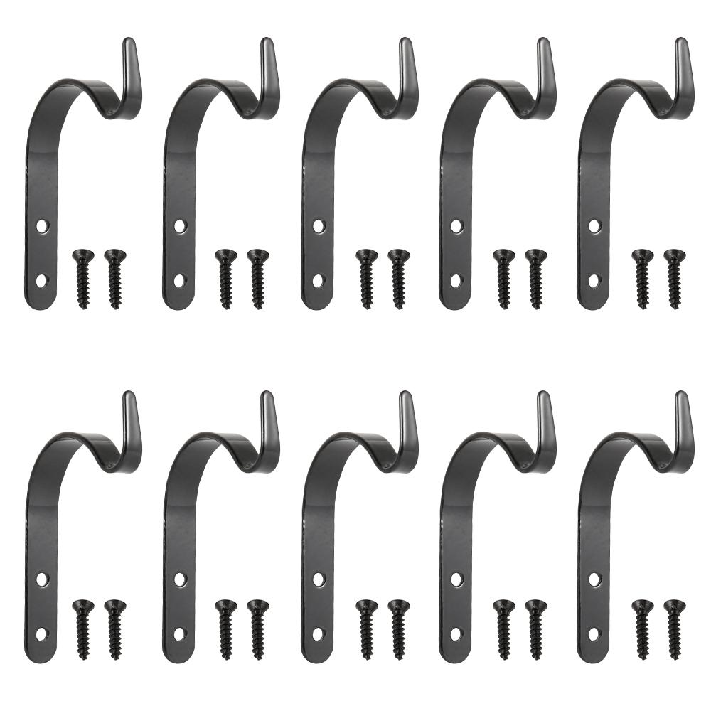 2/4/10Pcs Wall-Mounted Hook Flower Pot Holder Europe Vintage Iron Art Flower Stand Garden Decoration Wall Hanging Basket Bracket