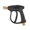 Dual-Function High-Pressure Water Gun with Aluminum Valve and Stainless Steel Nozzle, Foam Pot Attachment, and Five-Color Nozzle Heads