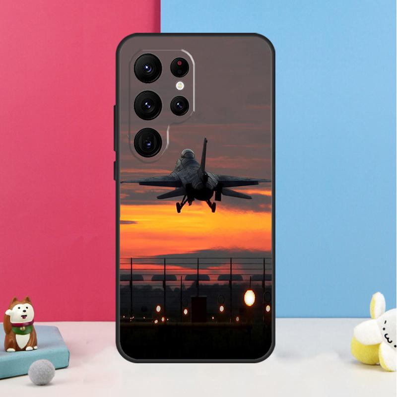Fighting Plane Aircraft Case For Samsung Galaxy S23 S24 Ultra S20 S21 FE Note 10 20 Ultra S8 S9 S10 S22 Plus Cover
