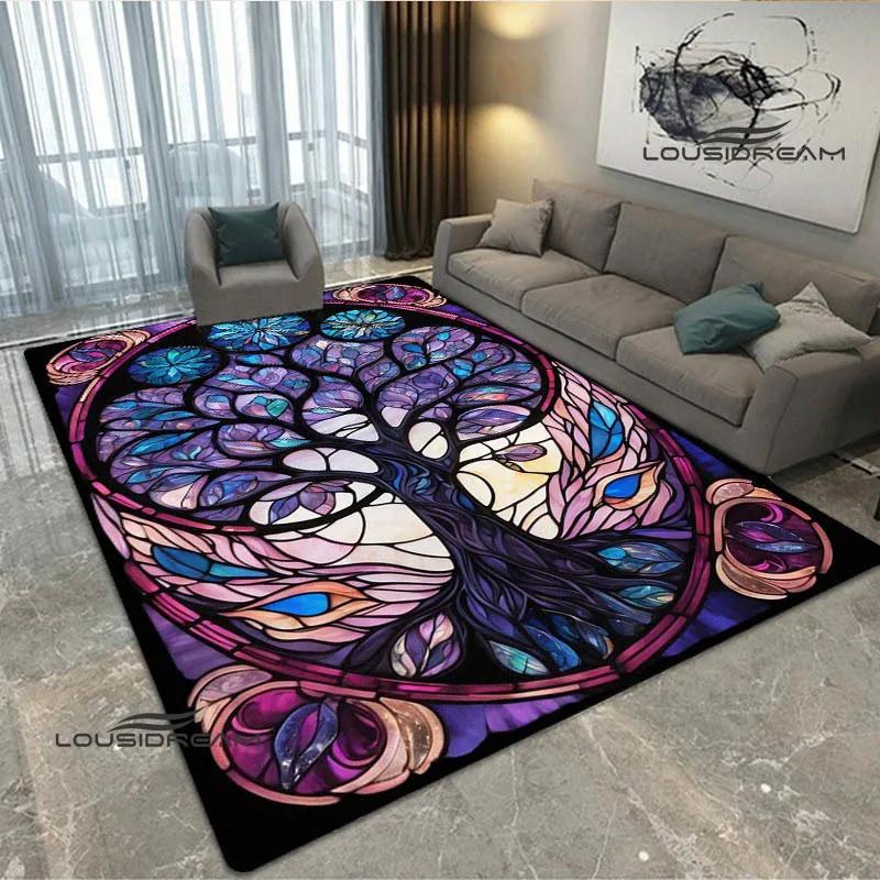 Tree of Life printed carpet kitchen mats Non -slip carpet outdoor carpets area rug bedroom decor pink room decor birthday gift