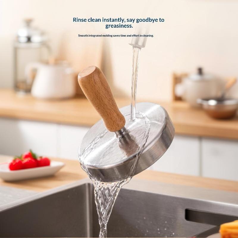 Stainless Steel Hamburger Meat Press Patty Maker Non-Stick Smashed Burger Mold Heavy Duty Bbq Grill Kitchen Accessories