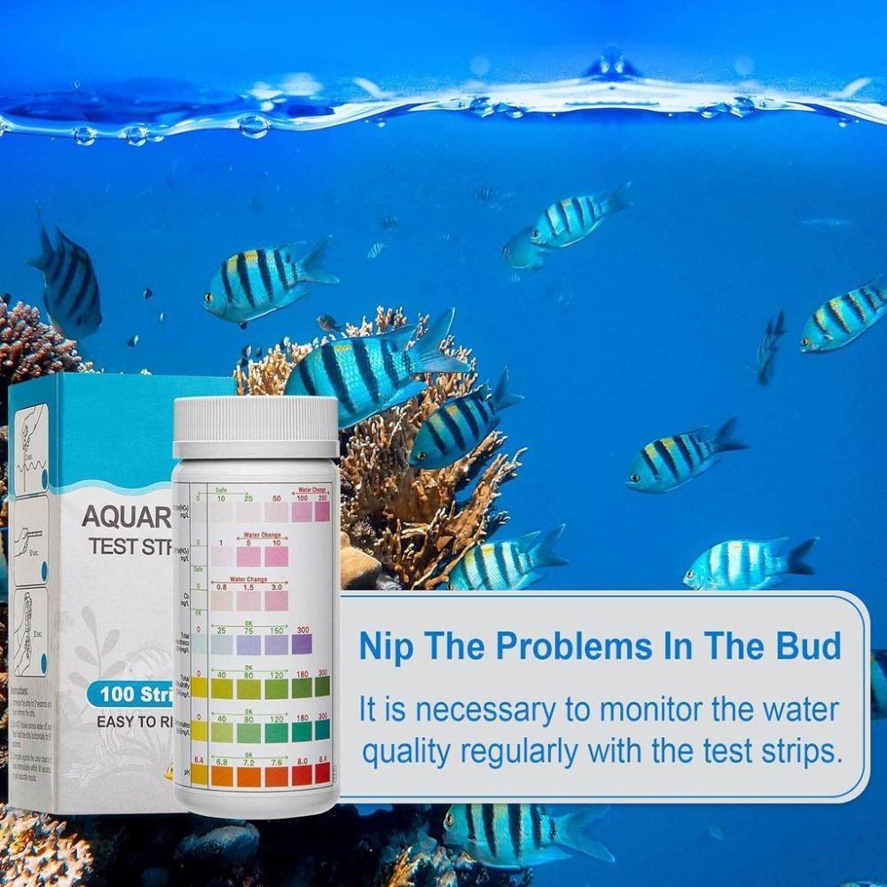100Pcs 7 In 1 Aquarium Test Strips