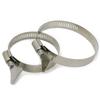 304 Stainless Steel Water Pipe Clamp Trachea Clamp Fixed Locking Clamp with Handle Throat Hoop Hand Twist Pipe Hoop Oil Pipe