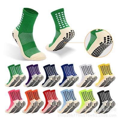 Professionelle rutschfeste Wadenlange Fußballsocken: Silikongriff, Atmungsaktiv, Schweißabsorbierend für Herren-Sporttraining und Wettkampf.