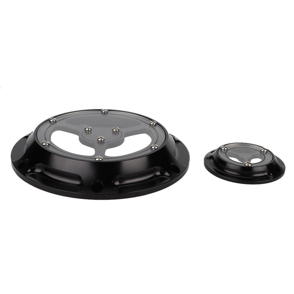 Aluminum Motorcycle Derby Cover Timing Timer Covers Set for XL XR 883 1200(black)
