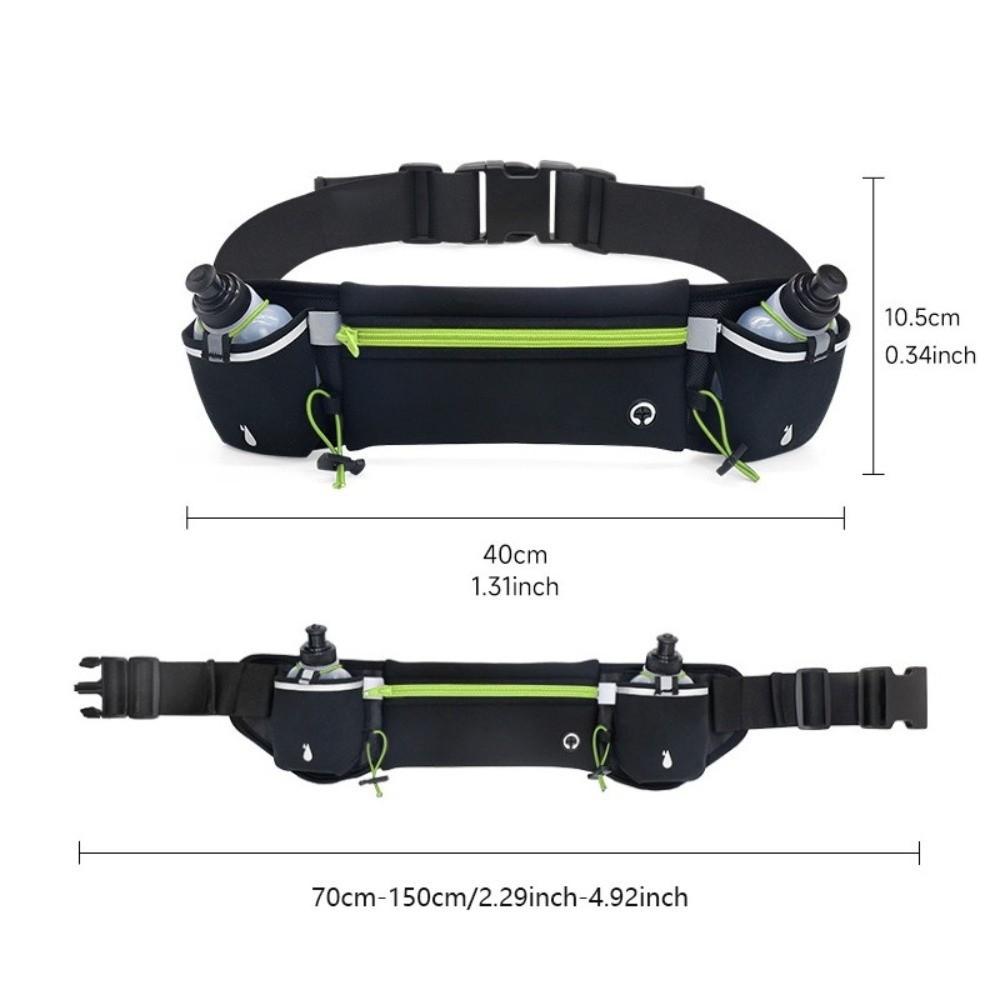 Fits 7 Inches Phones Running Waist Pack Dual Pocket Sports Fanny Pack Portable Running Belt  Hiking