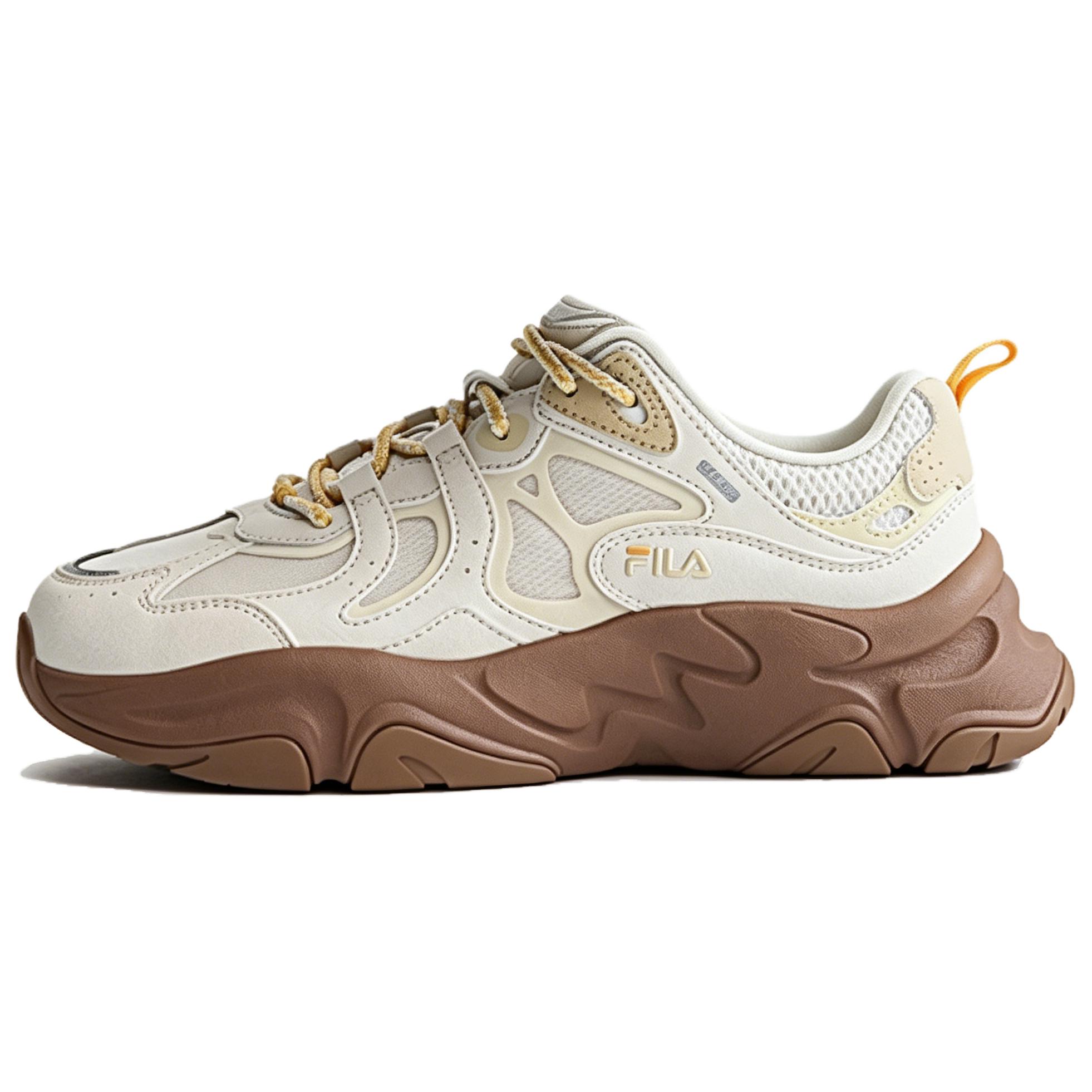 FILA MARS 3 Массивные кроссовки Женские Низкие Кокосовое молоко Белый/Закатный желтый F12W632167FCA 35.5