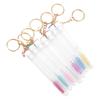 Eyelash Mascara Wands Empty Tube With Keychain Lash Spoolies Plastic Case Brush Holder