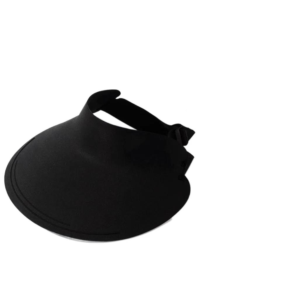 Large Brim Women Sun Hat Breathable Sunscreen Empty Top Cap Simple Seamless Visor Cap  Girl
