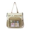 Student Messenger Bag Color Block Shoulder Bag Transparent Tote Bag