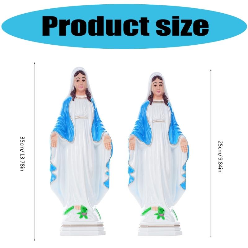 Catholic Statue Sculpture Virgins Mother Marys Statues Figurines Desktop Ornament Our Lady of Blesseds Mother Statues