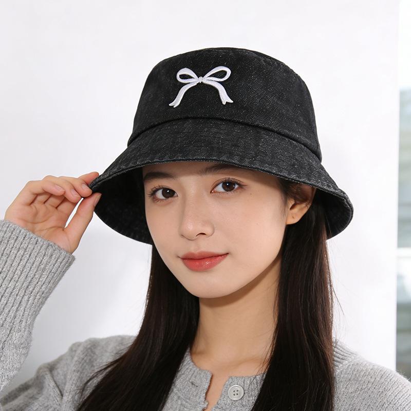 

Fisherman hat children Korean retro face small four-season visor hat riding student sunscreen basin hat M（56-58cm）