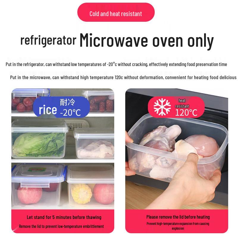 ZISIZ Food Grade Refrigerator Storage Box