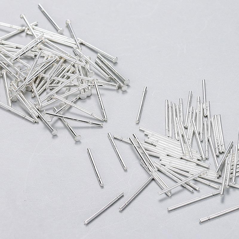 Imitacja Srebrnej Igły Kolczyk do Przekłuwania Ucha Igła Prosta Kolczyki Igły do Uszu Klasyczne Patyczki do Uszu Proste Wykwintne i Wszechstronne