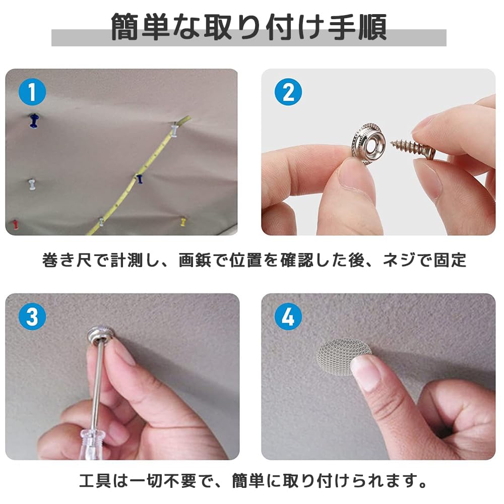 SensaBliss Car Ceiling Sag Repair Buttons Roof Rivets Auto Roof Repair Rivets Retainers Interior