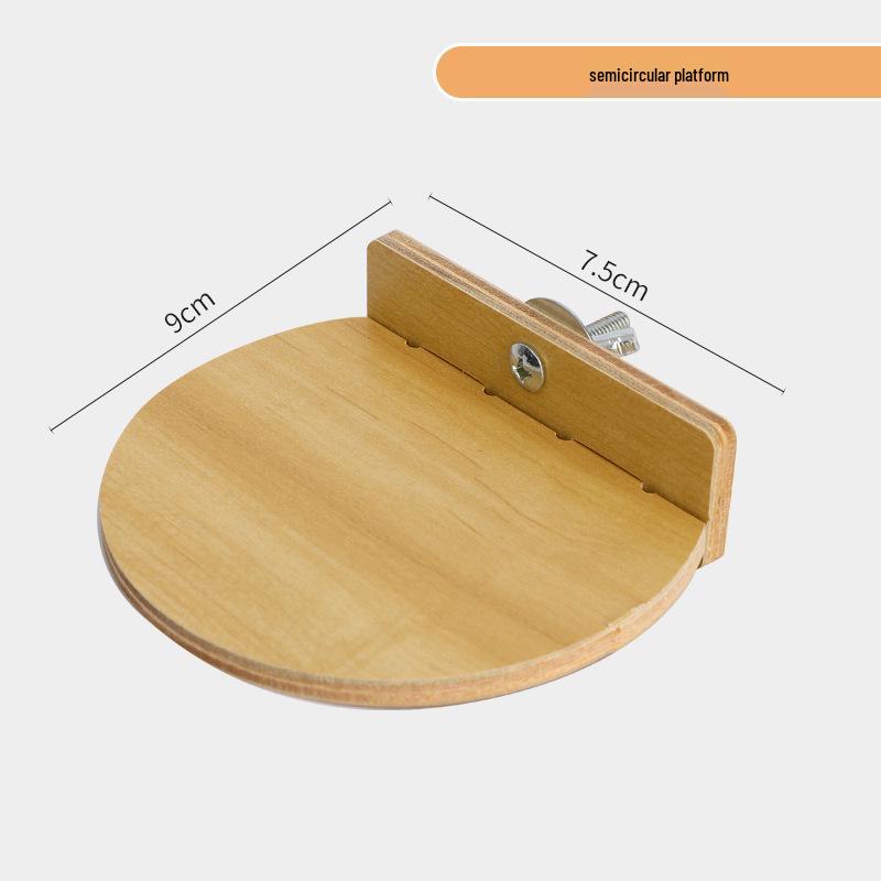 Two-Story Luxury Hamster Villa with Wood Partition, Stairs, and Platform