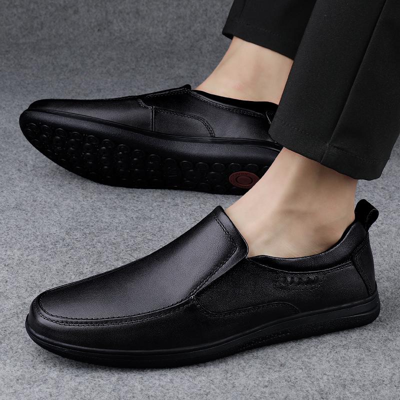 

Men loafers Handmade genuine Leather Shoes High Quality Designer Loafers slip Soft Sole Comfortable Casual Driving Shoes men 38 чёрный