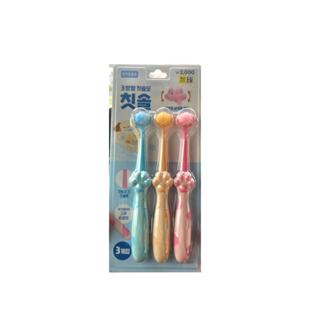 

DAISO зубная щетка для собак, кошек 1 набор синий