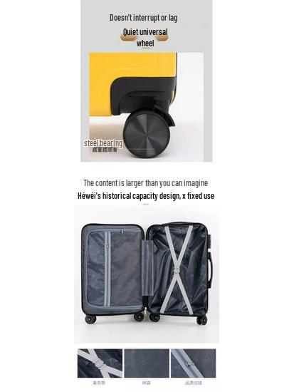 Durable Silent Universal Wheeled Carry-On Suitcase for Men, Women, and Students