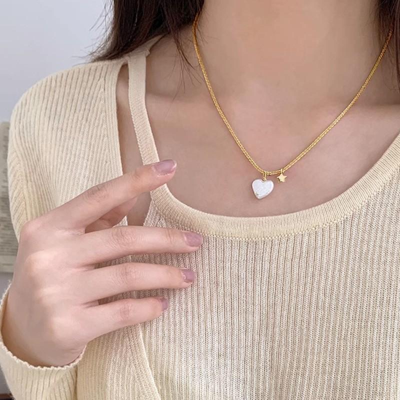 PANJBJ 925 Sterling Silver Irregular ShellNecklace for Women Minimalism Fashion Design Trend Sweet Jewelry Gift Dropshipping