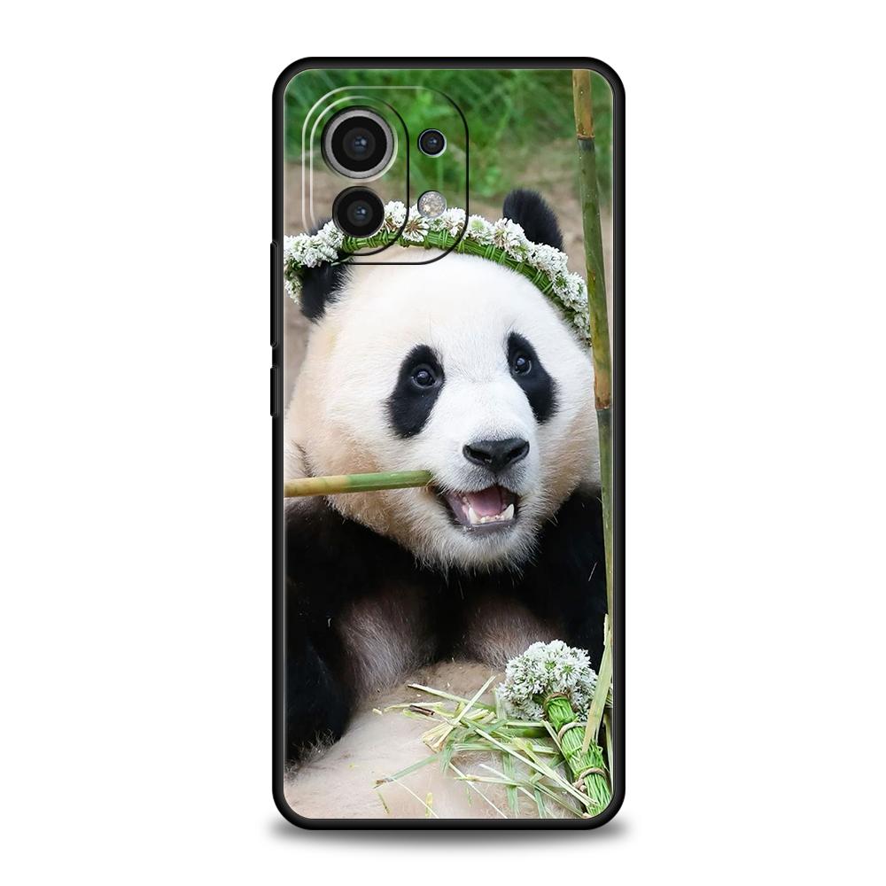 Phone Case For Xiaomi 15 14 13 12 Lite 14T 13T 12T Pro Poco X7 X6 X5 X4 X3 NFC F7 Ultra F6 Pro Soft Cover panda