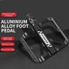 Aluminum Alloy MTB Road Bike Pedals - Double DU Bearing Widened Anti-Slip Nails Pedal, Durable Bicycle Cycling Accessories