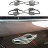 For Hyundai Sonata 2015-2019 Style Chrome Outside Door Bowl Cup Cover Trim 8PCS