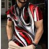 2026 Men's Polo Shirt Colorful Visual Illusion Pattern Polo Shirt Summer Fashion Collar Short Sleeve Top