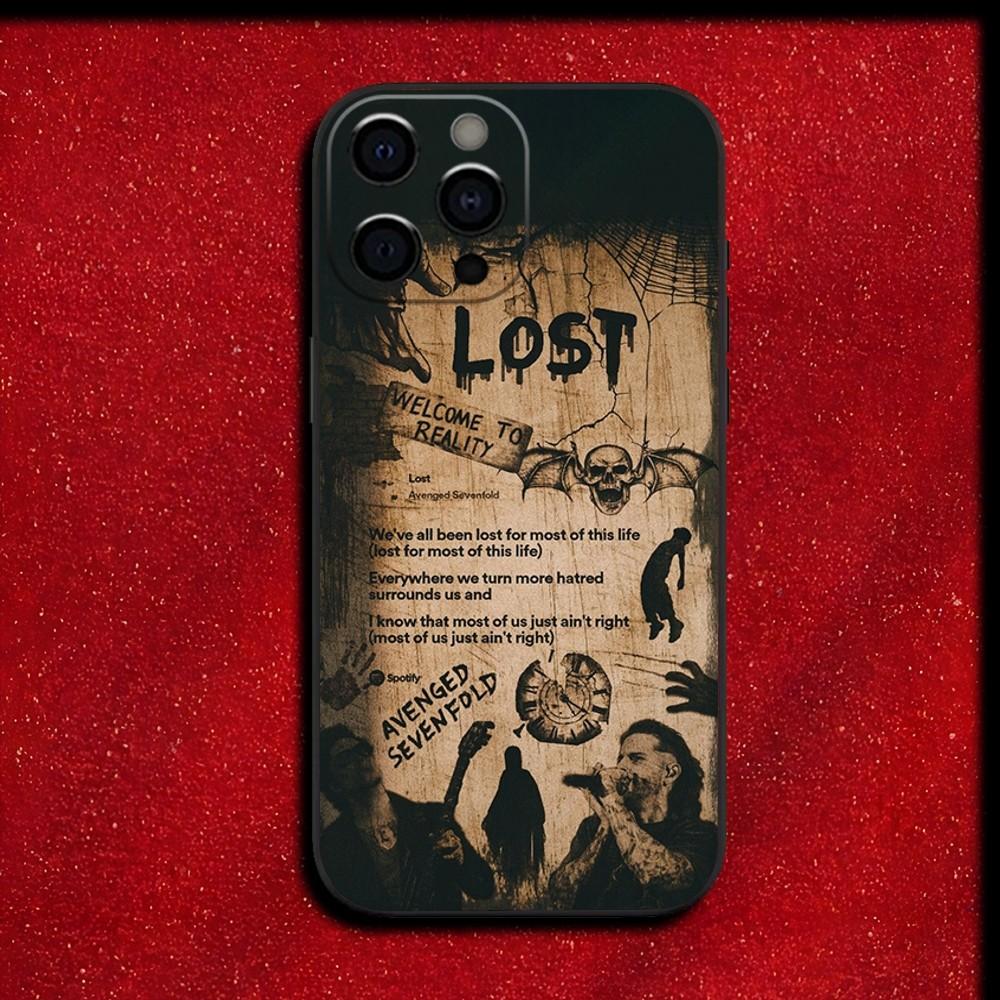 A-Avenged S-Sevenfold A7X Phone Case For iPhone 16,15,14,13,12,11,Pro,X,XS,Max,XR,Plus,Mini Soft Black Cover