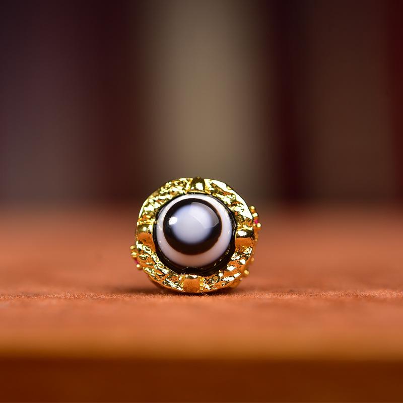 

Тибетский белый медный агат Дзи разделительные бусины кулон для DIY Вэньвань буддийских украшений