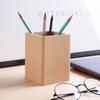 HeMu Solid Wood Creative Pen Holder Black Walnut Desktop Storage Box Simple Japanese Style Learning Office Stationery Gift