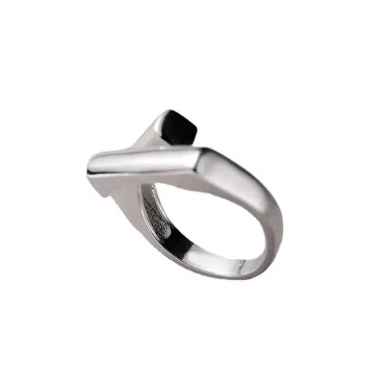 Handmade Open Vintage Ring Unique Simple Hypoallergenic Zircon Trendy Party Accessory for Women Stylish Finger Ring