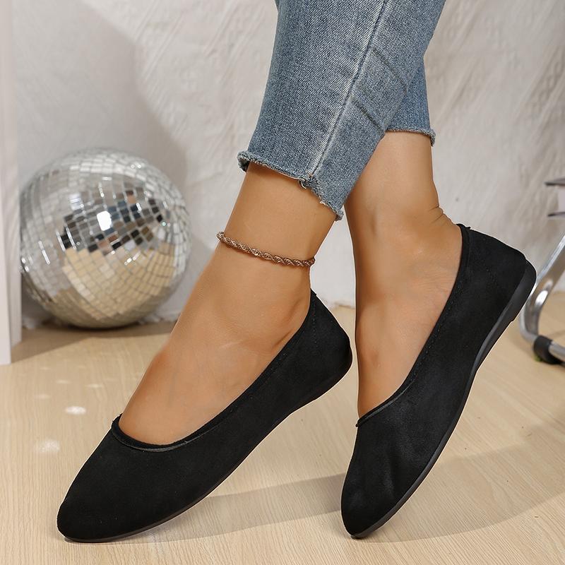 Fashion Classics Black Soft Sole Non Slip Flats Women Summer Autumn Comfort Light Loafers Woman Plus Size Platform Walking Shoes Mujer